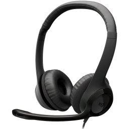LOGITECH HEADSET-H390 USB-C Computer Headset-MIDNIGHT BLACK-USB-N/A-EMEA28i-935-USB-C