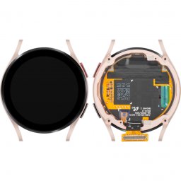 Display cu Touchscreen Samsung Galaxy Watch FE, cu Rama, Versiune BT, Roz Auriu, Service Pack GH97-30050D