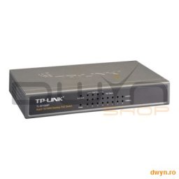 PoE (Power Over Ethernet) Switch 8 Porturi 10/100M (4 porturi PoE), carcasa metal