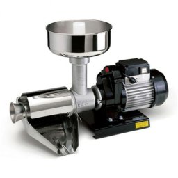 Masina electrica de presat rosii Reber 9000 N n.5, Motor prin inductie de 600W, Functionare continua, Productie 150~350kg/h, Comutare inainte/inapoi, Corp din fonta tratata, Filt