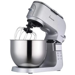 Mixer cu bol Fram FPM-K1500M, 1500W, bol inox 6L, argintiu