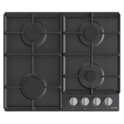 Gorenje Plita incorporabila G641EXB, Gaz, 60cm, 4 Arzatoare, 7650W, Control mecanic, Negru