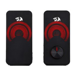 Boxe Redragon Stentor GS500, 2.0, Iluminare rosie, Negru