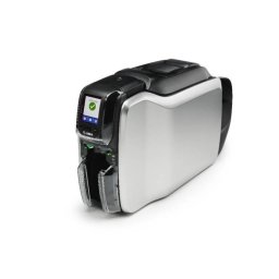 Imprimanta de carduri Zebra ZC300, sublimare, transfer termic, dual side, 300 DPI, USB, Ethernet, 140 de carduri/ora color si 450 de carduri/ora monocrom, , Gri-Negru
