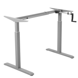 Birou Maclean, reglare manuala pe inaltime MC-790, fara blat, pentru lucru in picioare si in picioare, max 60 kg, inaltime max 120cm