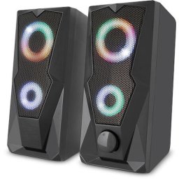 Boxe PC 2.0 Iluminare de fundal RGB Negru YSP 2003RGB