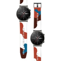 Curea de schimb Moro pentru Huawei Watch GT2 Pro silicon camo negru (9)