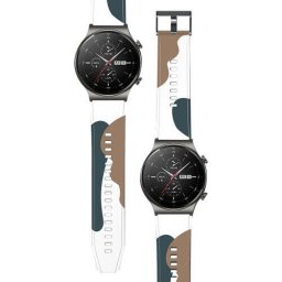 Curea de schimb Moro pentru Huawei Watch GT2 Pro silicon camo negru (2)