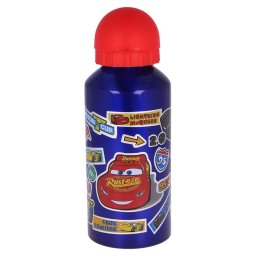 Sticla de apa Stor®, pentru copii, din aluminiu, cu model Cars Stickers, 400 ml