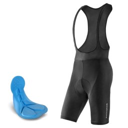 Rockbros RK2002XL bib shorts with XL pad - black - OUTLET