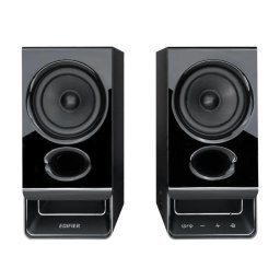 2.0, RMS 5W (2 x 2.5W), bluetooth v6.0, volum, mufa casti, touch panel, AUX/USB-C, Edifier App, USB power, MDF, black