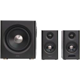 2.1, RMS: 150W (2 x 25W, 2 x 15W, 1 x 70W), bluetooth v6.0, telecomanda wireless, volum, bass, treble, Coax/Optical/LineIn/USB-C/HDMI eARC, brown