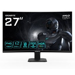 Monitor Gigabyte GS27FC2 27inch FHD Curbat Gaming 1920 x 1080 240Hz HDR Ready Negru