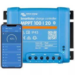 Accesorii sisteme fotovoltaice Incarcator solar VICTRON ENERGY SMARTSOLAR MPPT 100/20