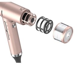 Uscator de par Uscător de păr profesional 1600W, ionizare, 3 viteze, 4 temperaturi, difuzor + concentratoare, Rose Gold