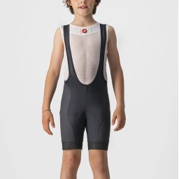 Castelli - pantaloni scurti cilism cu bretele si bazon copii - Jr Competizione Bibshort - negru - 6A
