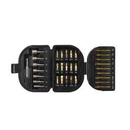 Set de biți și chei tubulare Black+Decker A7094 – 32 de accesorii de înșurubare