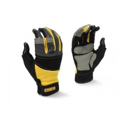 Mănuși de lucru cu 3 degete DeWalt DPG214L – mărimea L, palmă dublă, protecție din neopren la articulații