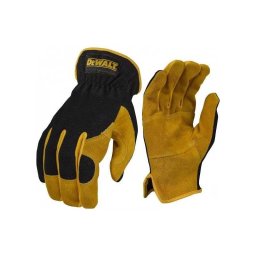 Mănuși de lucru din piele DeWalt DPG216L – Performance Driver Hybrid, mărimea L, spate din spandex