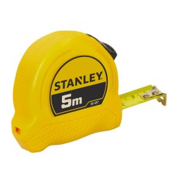 Ruletă clasică Stanley 0-30-497 – 5 m, carcasă din plastic, clemă pentru curea