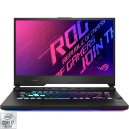 Laptop Asus 15.6'' ROG Strix G15 G512LU-HN080T, Intel Core i7-10750H pana la 5.0GHz, 16GB DDR4, SSD 512GB, NVIDIA GTX 1660 Ti 6GB GDDR6, Baterie 2.5 ore