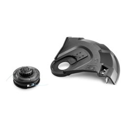 Kit conversie pentru trimmer Kärcher BCU 260/36 Bp – cap robust cu fir dublu, capac de protecție și șuruburi