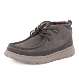 Ghete barbati din piele mix, JEEP JM62021A 020 KAUAI WALLA MID, gri inchis