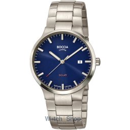 Boccia Boccia 3652-02 Men's Watch Solar Titanium Mens Watch 39mm 5ATM 3652-02