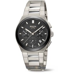 Boccia Boccia 3736-02 Mens Watch Titanium Chronograph 39mm 5ATM 3736-02