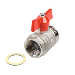 Robinet de izolare, cu bila, Tece, pentru incalzire in pardoseala cu agent termic, 3/4 FI x 1" FE