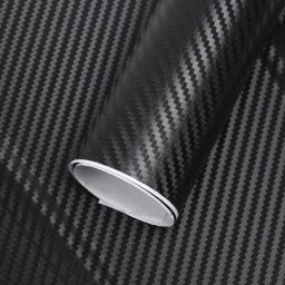 Rola folie colantare auto Carbon 3D, culoare neagra, lungime 28m x 1,27m