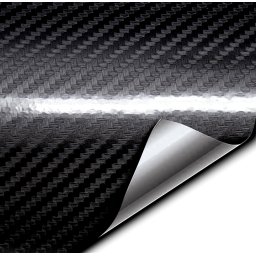 Rola folie colantare auto Carbon 5D Lacuit Negru, dimensiune 18m x 1,52m