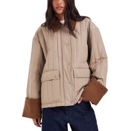 VERO MODA Geacă Awsissy Oversize Quilted 10329624 17-1113 TCX coriander