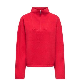 ONLY Pulover Onlclara Half Zip 15378495 19-1757 TCX barbados cherry