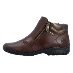 Ghete dama, Rieker, L4655-27-Maro, casual, piele naturala, impermeabile, imblanite, cu talpa joasa, maro (Marime: 41)