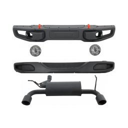 Pachet exterior Jeep Wrangler JK 2007-2017 Hard Rock cu evacuare dubla
