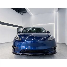 Spoiler fata Tesla Model Y 2020-2024, negru pian, plastic vacuum