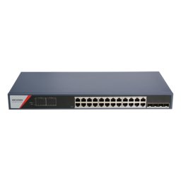 Switch 24 x RJ45 1G Smart PoE 370W,4 x SFP 1G,Smart Management - HIKVISION