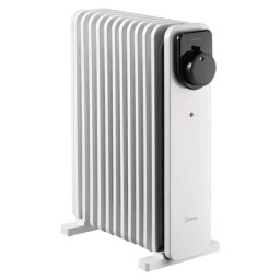 Calorifer cu ulei Midea MHO2311MCPW, 2300 W, 20 m², 11 elemenți, 3 trepte, Termostat manual, cronometru, Alb