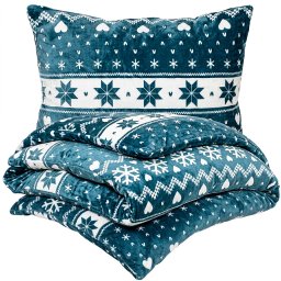 Lenjerie de pat din microflanel 4Home Nordic love, 140 x 200 cm, 70 x 90 cm