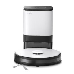 Robot de aspirare TP-Link Tapo RV30 Plus, Aspirator & Mop & Statie, Sistem LiDAR & Gyro, 4200 Pa, Autonomie de pana la 5 ore, 5000 mAh, Recipient apa 300 ml, Golirea automata, Detectarea tipului de suprafata, Alexa sau Google Home, Alb/Negru