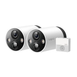 Set 2 Camere Supraveghere, TP-Link Tapo C420S2, 2K IP65, alb
