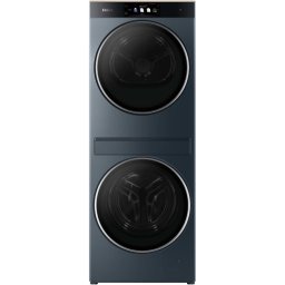 Masina de spalat rufe frontala cu uscator HaierCouture Care Collection 11, CLC108-GNU1-S, Smart AI, 10/8 kg, 1400rpm, Clasa A/B, Wi-Fi, Albastru