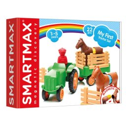 Joc magnetic Smart Games - Smart Max, My First Tractor, Primul meu tractor, 22 piese