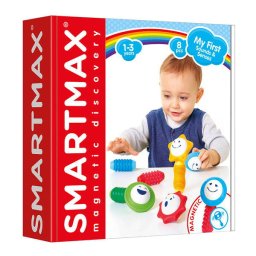 Joc magnetic Smart Games - Smart Max, My First Sound & Senses, Primele mele sunete si simturi, 8 piese