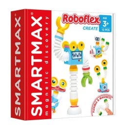 Joc magnetic Smart Games - Smart Max, Roboflex, Robotul flexibil, 12 piese