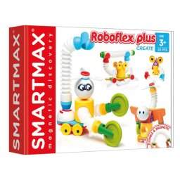 Joc magnetic Smart Games - Smart Max, Roboflex Plus, Roboti flexibili, 20 piese