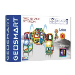 Joc magnetic Smart Games - Geo Smart, GeoSpace Station, Statia Geospatiala, 70 piese
