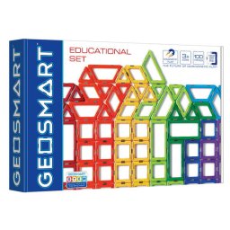Joc magnetic Smart Games - Geo Smart, Educational Set, Setul educational, 100 piese