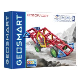 Joc magnetic Smart Games - Geo Smart, Roboracer, Masina de curse, 36 piese